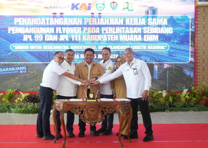 Tingkatkan Keselamatan Masyarakat, PTBA Perkuat Kolaborasi Bangun Flyover Simpang Belimbing dan Ujan Mas
