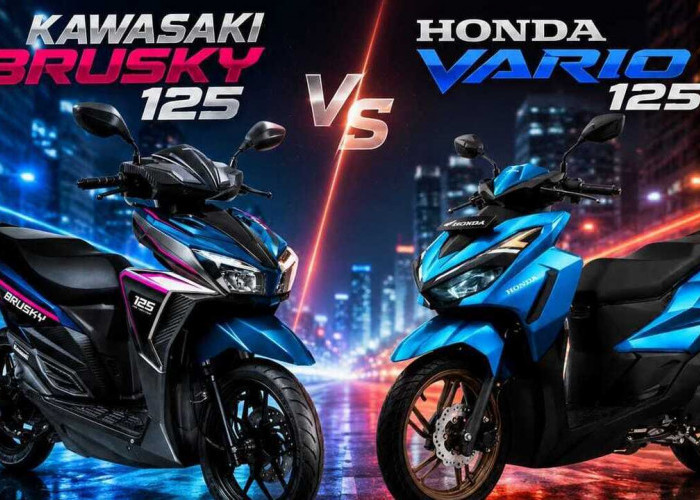 Adu Otot Kawasaki Brusky 125 vs Honda Vario 125, Mana yang Lebih Worth It? 