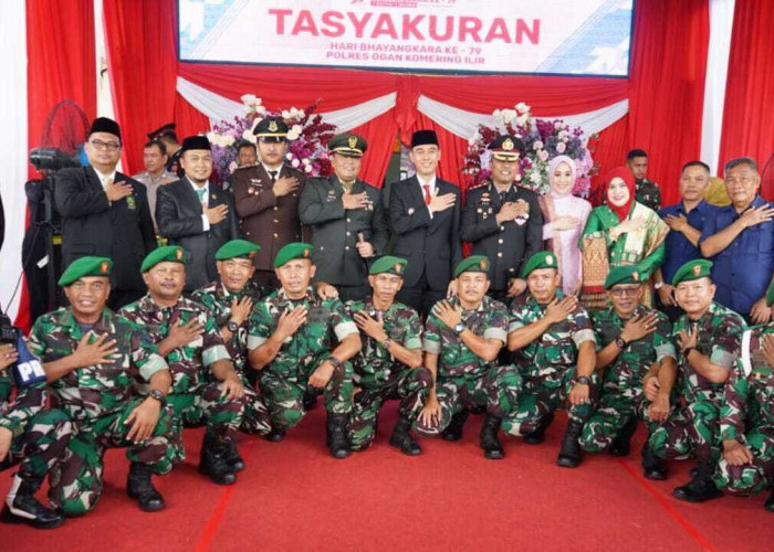 HUT Bhayangkara ke-79 : Dandim 0402/OKI Apresiasi Kerja Keras dan Dedikasi Polri