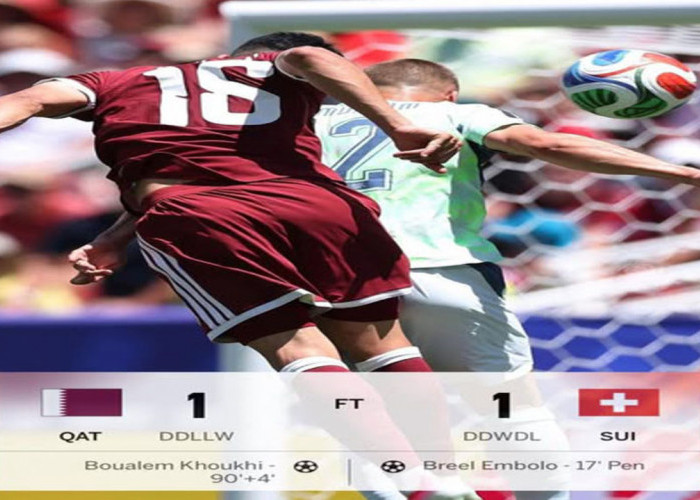 Hasil Grup B Piala Dunia 2026: Qatar Paksa Swiss Imbang 1-1 di Injury Time.