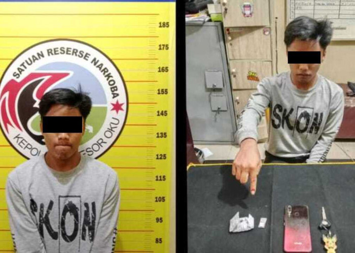 Membawa Sabu dan Ganja Sekaligus, Pengedar di Baturaja Timur OKU Dibekuk