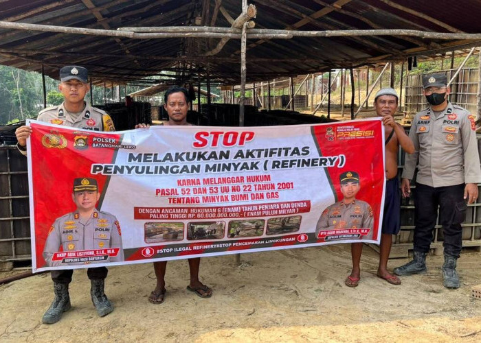 Jaga Kamtibmas Tetap Kondusif, Polsek Batanghari Leko Intensifkan Patroli Antisipasi Illegal Refinery
