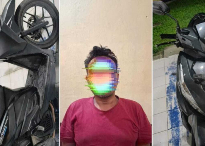 Gadaikan Motor Mertua, Seorang Pria di Tanjung Raja Diringkus Polisi