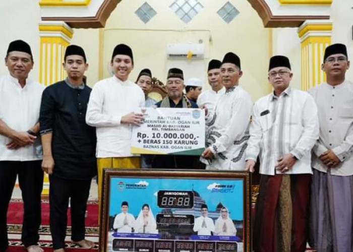 Safari Ramadhan, Bupati Ogan Ilir Sumbang Dana 10 Juta untuk Pembangunan Masjid Al-Basyariah