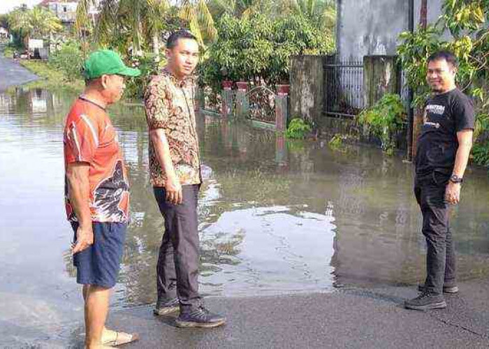 Pj Bupati Tinjau Lokasi Banjir di Jalan Pancur