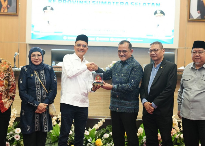 Sekda Sumsel Edward Candra Paparkan Isu Strategis Sosial, Penanganan Karhutla dalam Reses Komisi VIII DPR RI 