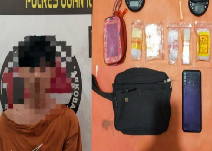 Digerebek Tengah Malam, Pemuda di Tanjung Raja Ditangkap dengan Empat Paket Sabu