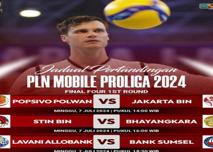 Jadwal Pertandingan Final Four PLN Mobile Proliga 2024, Minggu 7 Juli 2024