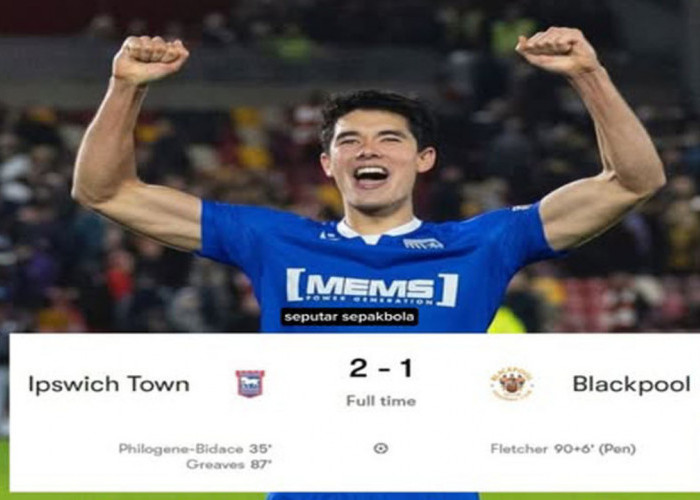 Hasil Piala FA: Ipswich Town Singkirkan Blackpool 2-1, Elkan Baggott Debut