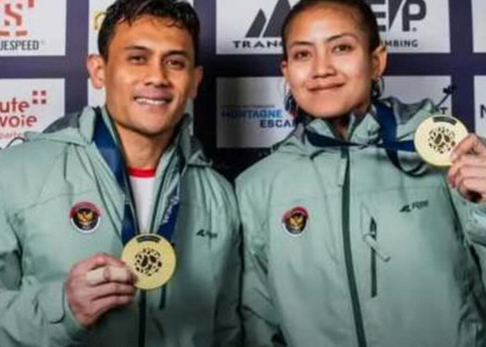 Double Gold Indonesia di World Climbing Chamonix 2026! 