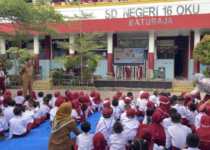 110 Siswa Baru SDN 16 OKU Ikuti MPLS Ramah Anak, Tanamkan Karakter Sejak Hari Pertama