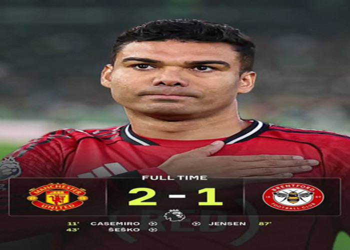 Hasil MU vs Brentford: Menang Dramatis 2-1! Manchester United Kunci Posisi 3