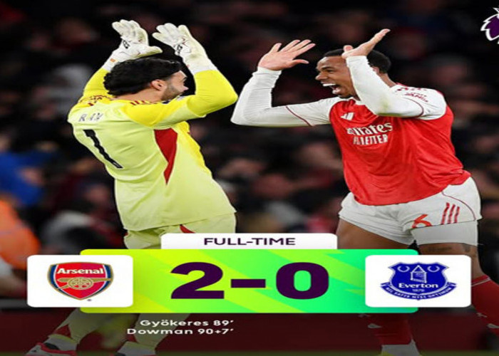 Hasil Liga Premier Inggris: Arsenal Bungkam Everton 2-0, Gelar Liga Makin Dekat.