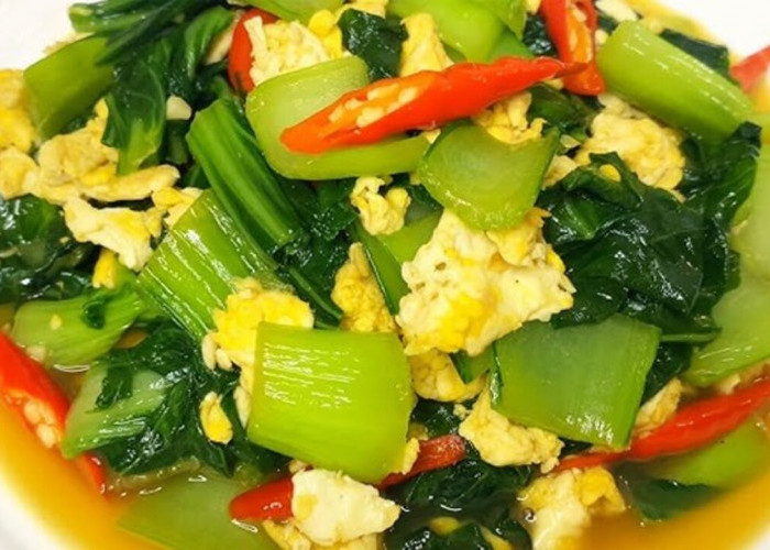 Tumis Pakcoy Campur Telur, Menu Sederhana yang Kian Diminati Masyarakat