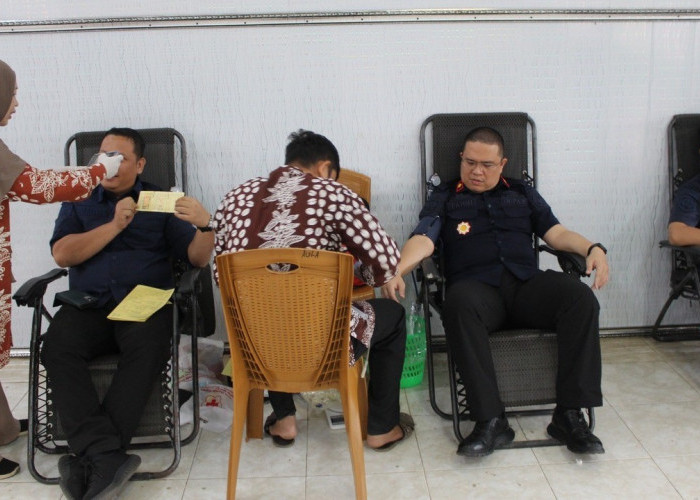 Lapas Muara Enim Gelar Baksos Donor Darah 