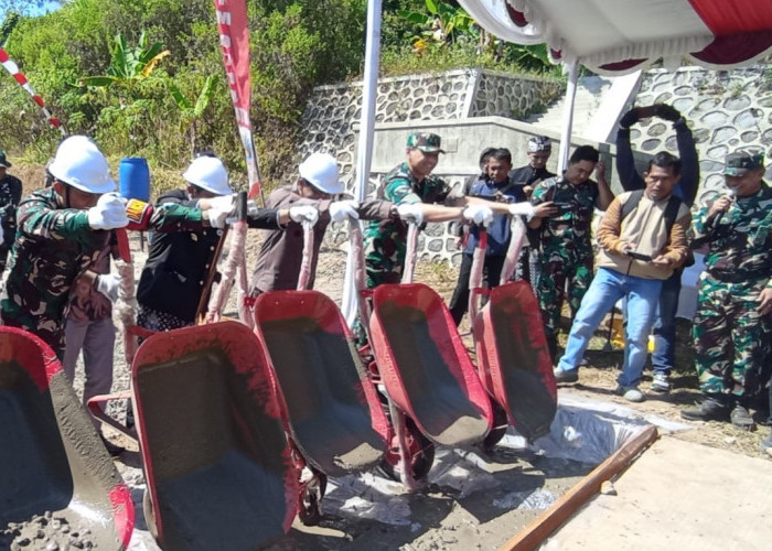 Forkopimda Semarang dan Dandim 0714/Salatiga Gelar Doa Bersama Sebelum Pengecoran Jalan Desa Cukil