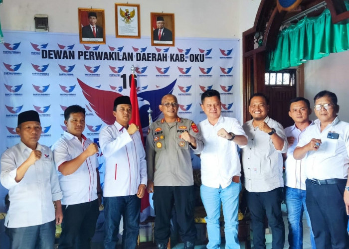 Kapolres Silahturahmi Dengan DPD Partai Perindo Kabupaten OKU
