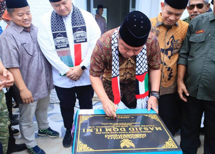 Resmikan Masjid DQM di Banyuasin, Herman Deru Dorong Jadi Pusat Ilmu dan Pembentukan Karakter Generasi Muda