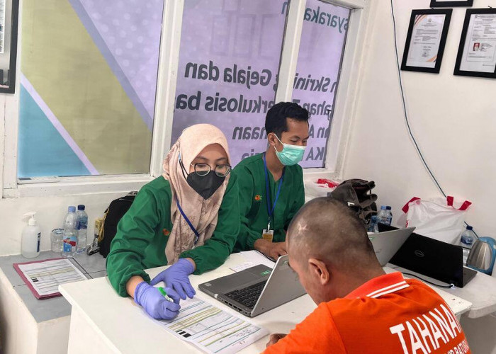 Rutan Baturaja Gelar Pemeriksaan TBC Bagi Warga Binaan