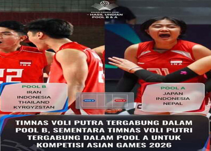 Hasil Drawing Voli Asian Games 2026: Timnas Indonesia Masuk Grup Neraka.