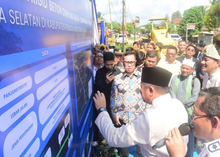 Gubernur Herman Deru Resmikan Ground Breaking Jalan Simpang Raja–Simpang 4 PT MHP di PALI