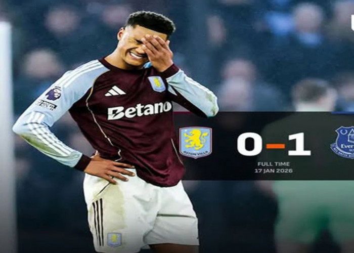 Hasil Aston Villa vs Everton: Aston Villa Keok 0-1 dari Everton pada Pekan ke-22.
