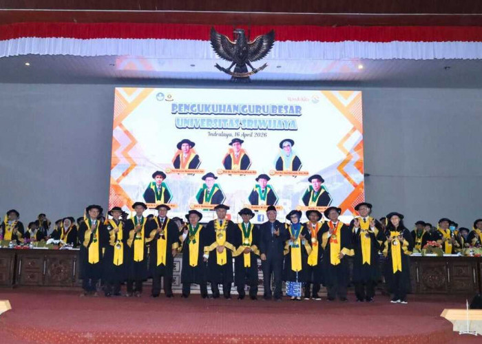 UNSRI Kukuhkan 7 Guru Besar Baru, Perkuat Kiprah Akademik dan Riset Nasional