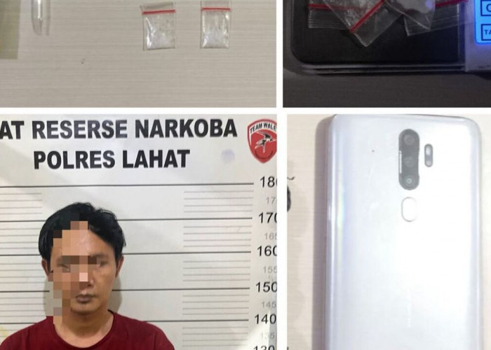 Satres Narkoba Polres Lahat Berhasil Ringkus Pengedar Sabu di Desa Tanjung Payang