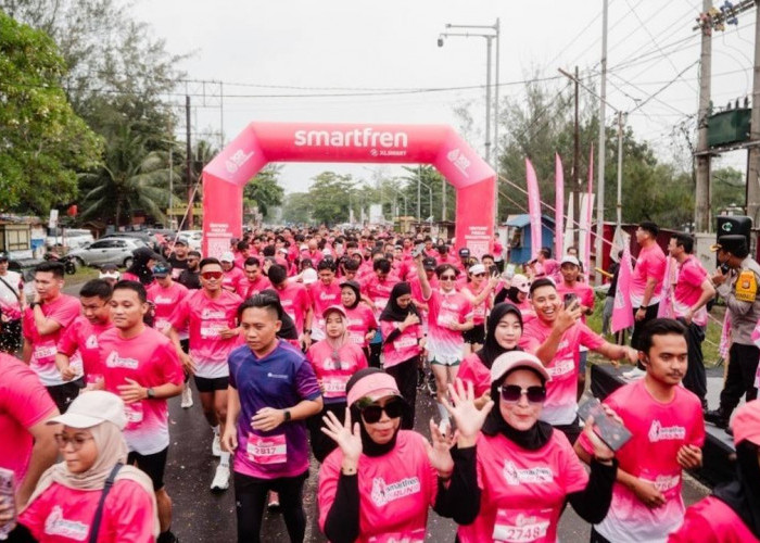 XLSMART Gelar SMARTFREN Fun Run 2025 di Bengkul Perkuat Konektivitas Layanan Data SMARTFREN yang Semakin Luas