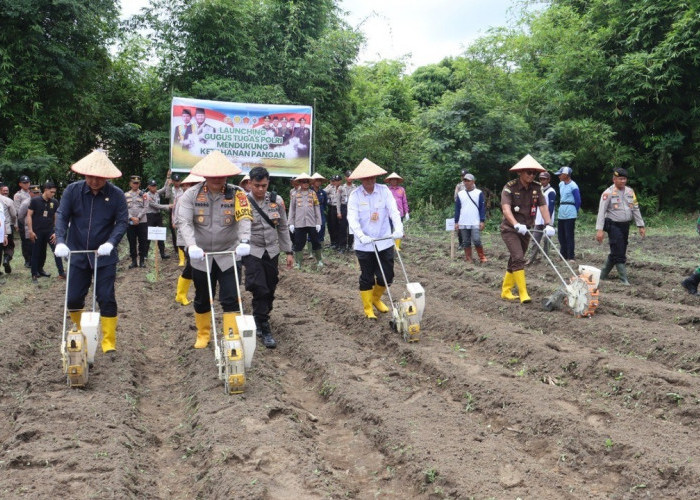 Launching Gugus Tugas Ketahanan Pangan, Kapolres Prabumulih: Ketahanan Pangan Harus Dimulai dari Tingkat Desa