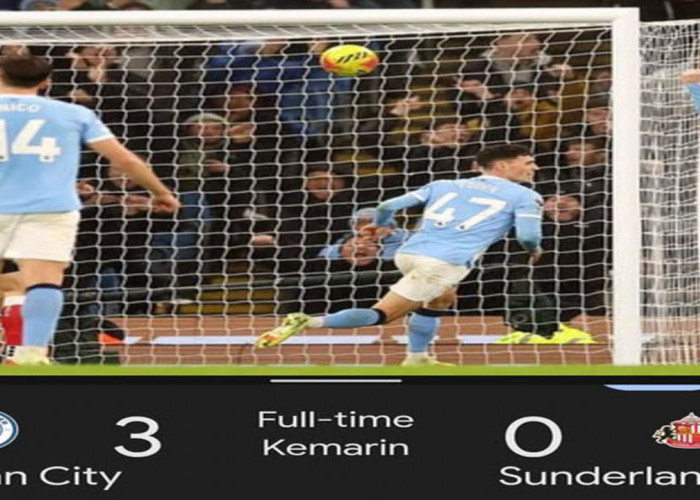 Hasil Liga Premier Inggris: Manchester City Sunderland 3-0, Pangkas Jarak dengan Arsenal.