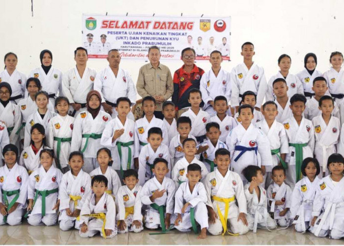 Ratusan Karateka INKADO Prabumulih Ikuti Ujian Kenaikan Tingkat