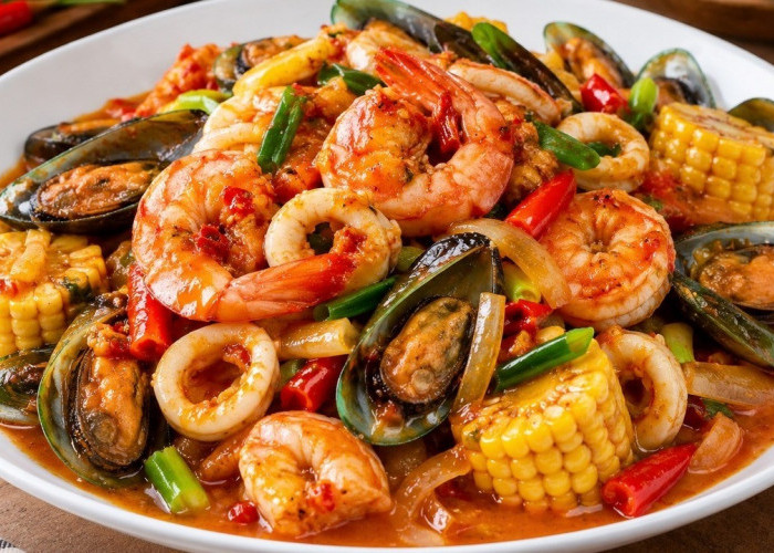 Seafood Saus Padang Rumahan, Porsi Sekeluarga Lebih Hemat dan Menggugah Selera