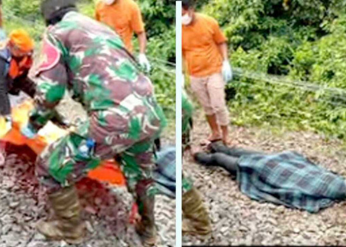 Mayat Pria Ditemukan di Peninjauan OKU Dekat Rel Kereta, Diduga Terserempet Kereta Api