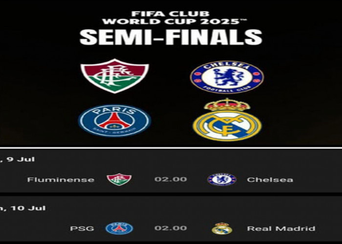 Piala Dunia Antarklub 2025: Jadwal Semifinal Fluminense vs Chelsea dan PSG vs Madrid