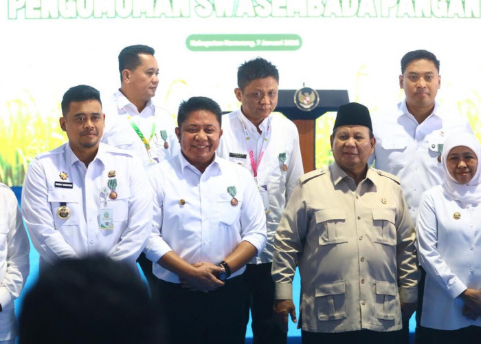 Gubernur Sumsel Herman Deru Terima Penghargaan Presiden RI atas Kontribusi Swasembada Pangan 2025