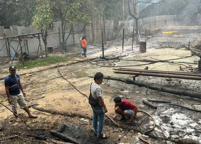 Sumur Minyak Tradisional Kaliberau Terbakar, 5 Orang Alami Luka