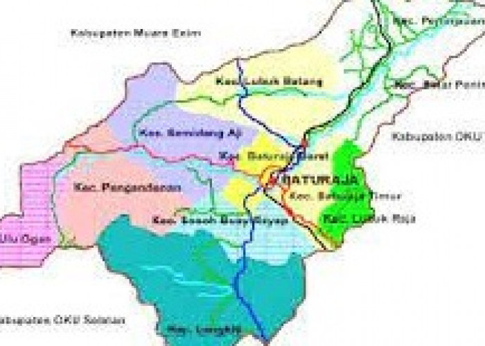 Batas Wilayah Kabupaten OKU Calon Ibukota Provinsi OKE Pemekaran Provinsi Sumatera Selatan
