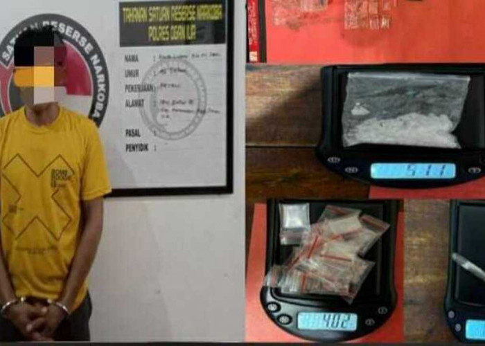 Gerebek Bandar Shabu di Pemulutan, Satresnarkoba Polres Ogan Ilir Amankan BB 10 Gram Sabu