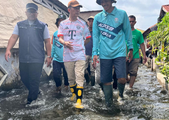 Wali Kota Ratu Dewa Tinjau Genangan Air di SU II, Kerahkan PUPR dan Salurkan Bantuan untuk Warga