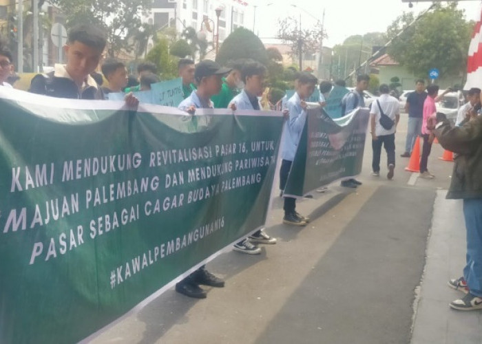 Aliansi Pemuda dan Mahasiswa Desak Pemkot Palembang Segera Revitalisasi Pasar 16 Ilir