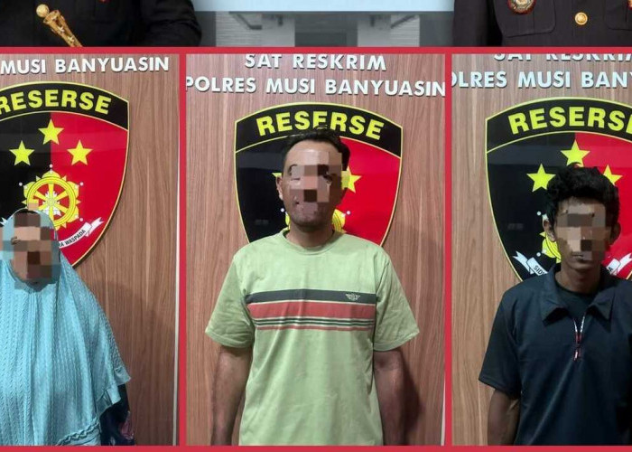 Polsek Lais Amankan Tiga Terduga Pelaku Pembakaran Lahan Seluas 2 Hektare di Purwosari