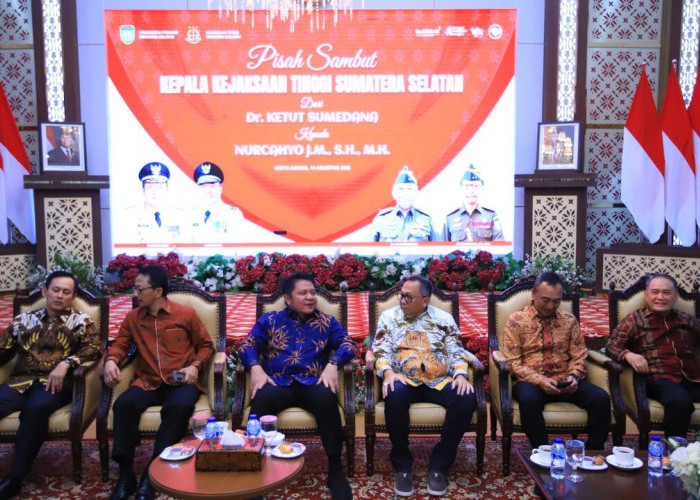 Herman Deru Sambut Kajati Sumsel Baru, Dorong Penguatan Penegakan Hukum Humanis di Bumi Sriwijaya