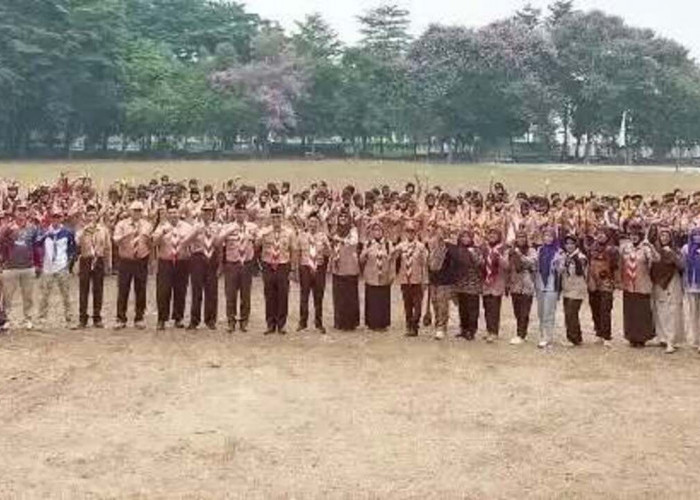 Ribuan Pramuka OKU Hiking Sumpah Pemuda