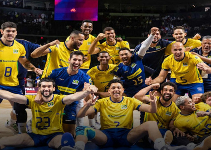 VNL 2025 Zona Putra: Brasil Dominan, Kuba dan Iran Masih Punya Peluang