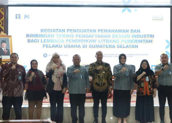 Dorong Inovasi Lembaga Pendidikan & UMKM, Kemenkum Sumsel Bersama DJKI Beri Bimtek Pendaftaran Desain Industri