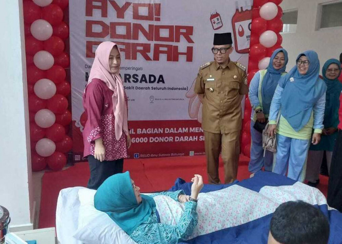 Bupati OKU Apresiasi Donor Darah Masal RSUD Ibnu Sutowo Baturaja