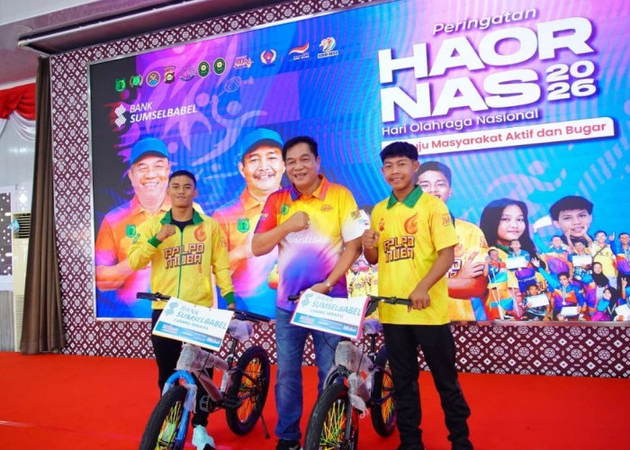 HAORNAS Muba 2026 Semarak, Bupati Toha Serahkan Hadiah Juara Olahraga Tradisional