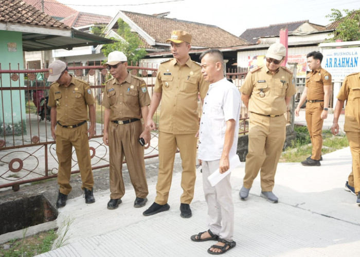 Bupati OKU Sidak Ke Sejumlah Proyek di Kota Baturaja