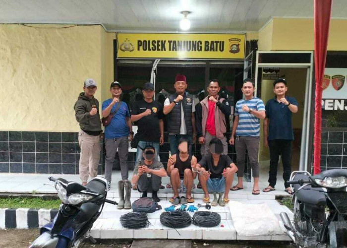 Pelaku Pencurian Kabel Underground Senilai Rp 75 Juta Keok di Tangkap Polisi